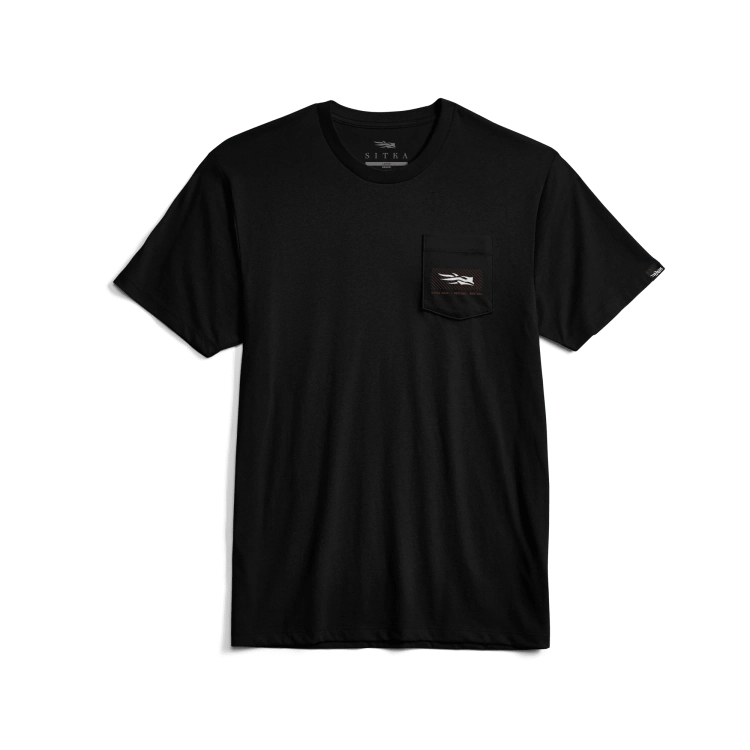 Sitka Tech Whitetail Pocket Tee in Sitka Black