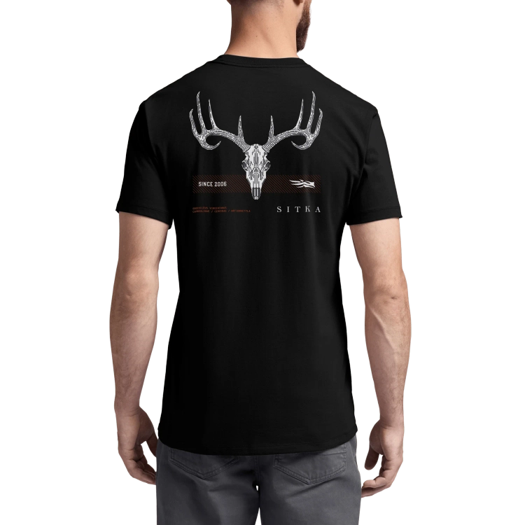 Sitka Tech Whitetail Pocket Tee in Sitka Black