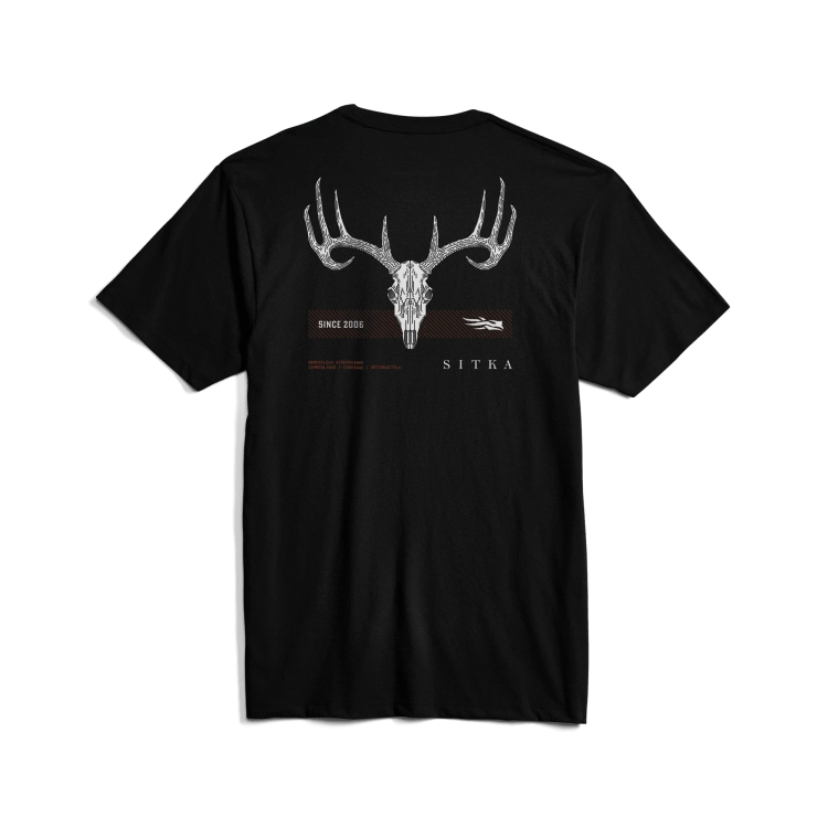 Sitka Tech Whitetail Pocket Tee in Sitka Black