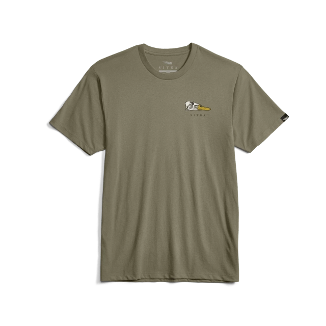 Sitka Waterfowl Skull Tee in Dark Green Sage