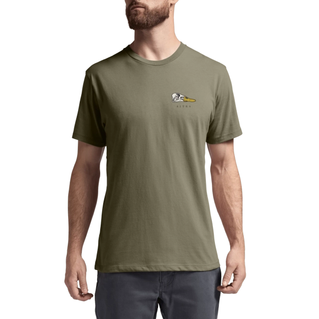 Sitka Waterfowl Skull Tee in Dark Green Sage