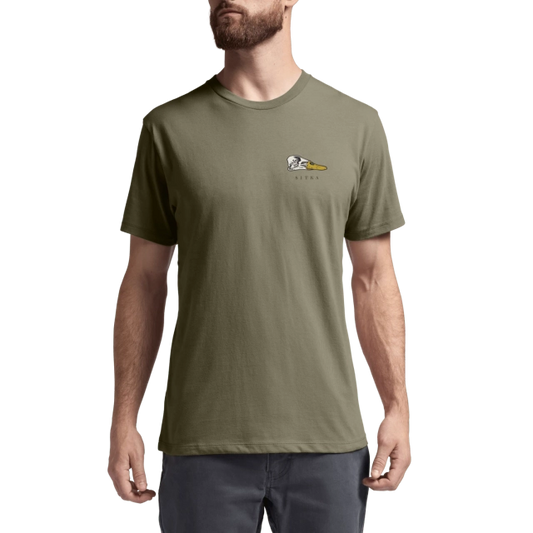 Sitka Waterfowl Skull Tee in Dark Green Sage