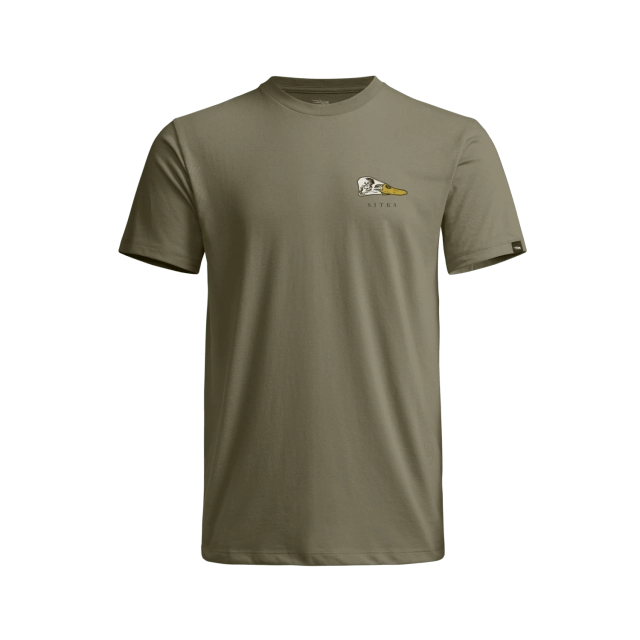 Sitka Waterfowl Skull Tee in Dark Green Sage