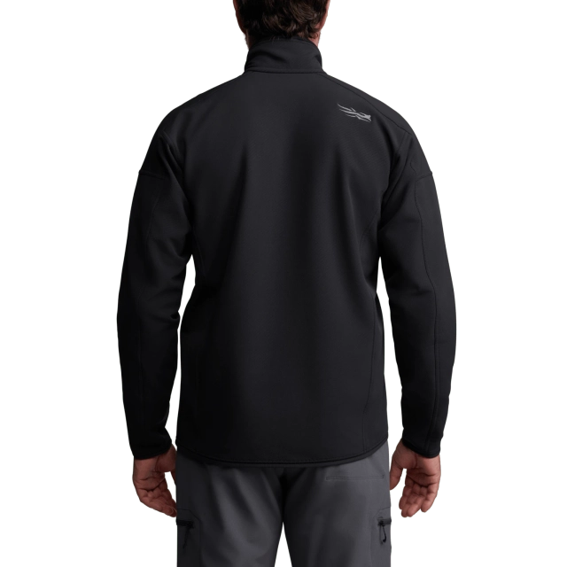 Sitka Alpha Fleece 1/4 Zip Pullover in Sitka Black