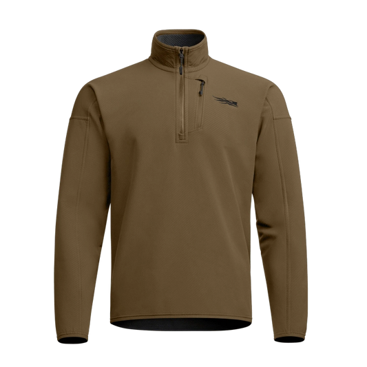 Sitka Alpha Fleece 1/4 Zip Pullover in Coyote