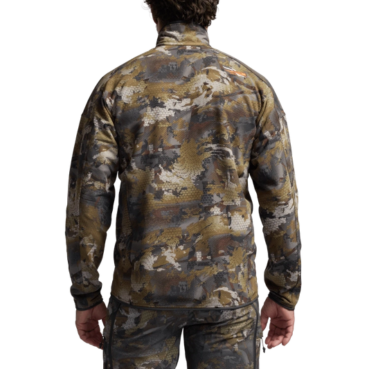 Sitka Alpha Fleece 1/4 Zip Pullover in Optifade Timber
