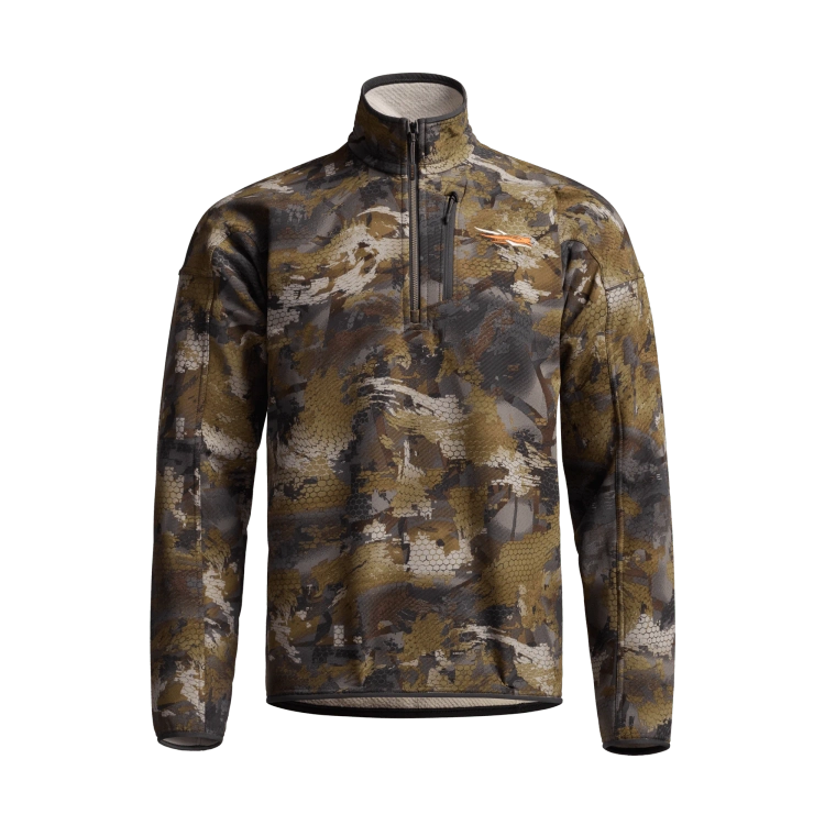 Sitka Alpha Fleece 1/4 Zip Pullover in Optifade Timber