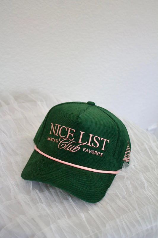 Nice List Club Canvas Cap