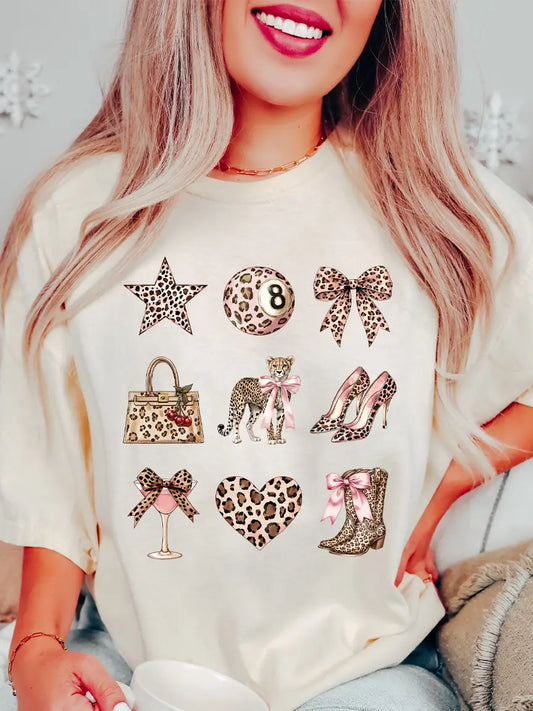 Cheetah Glam Icons Tee