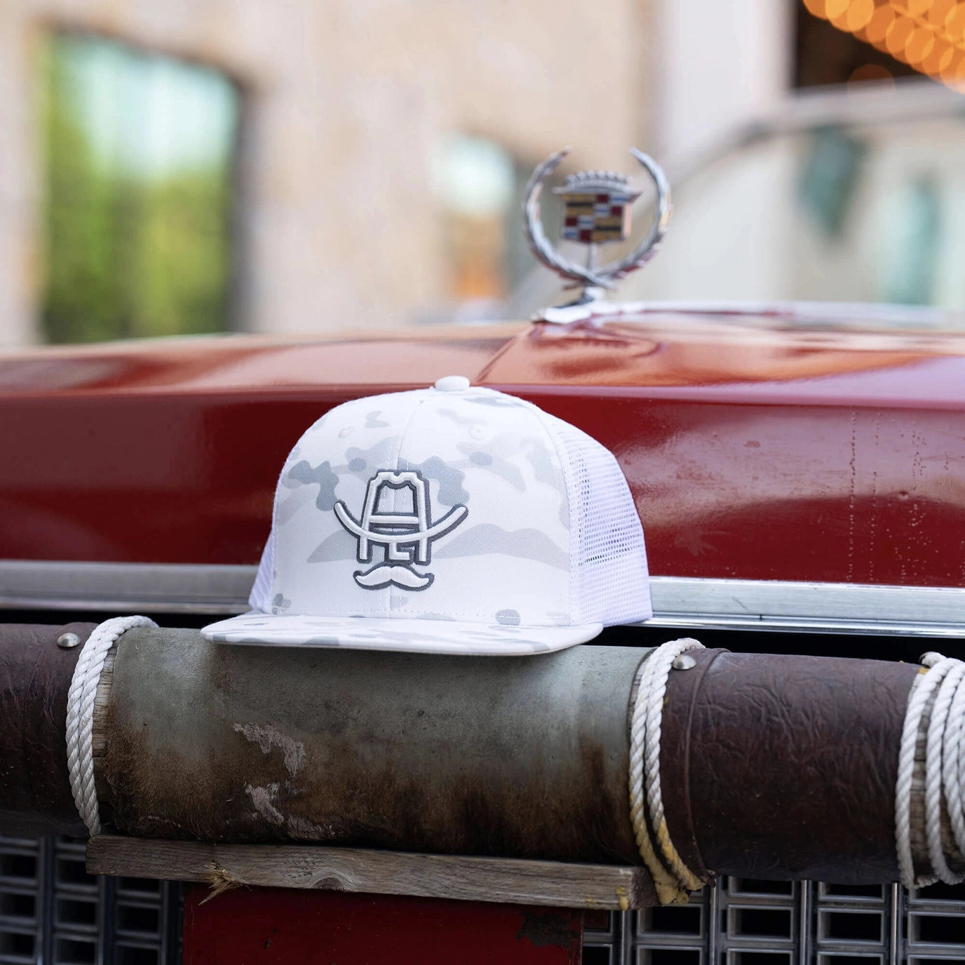 Cowboy Cool Hank 3D Hat in White Camo