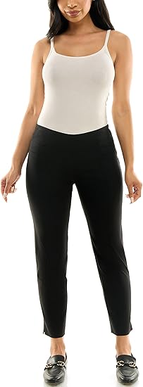 Zac & Rachel Pull-on Ankle Length Pants in Black