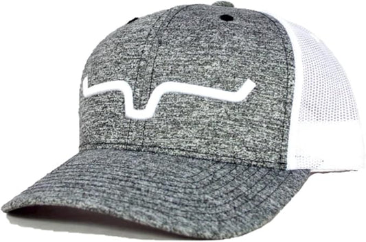 Kimes Ranch Weekly Trucker Cap in Gray Heather