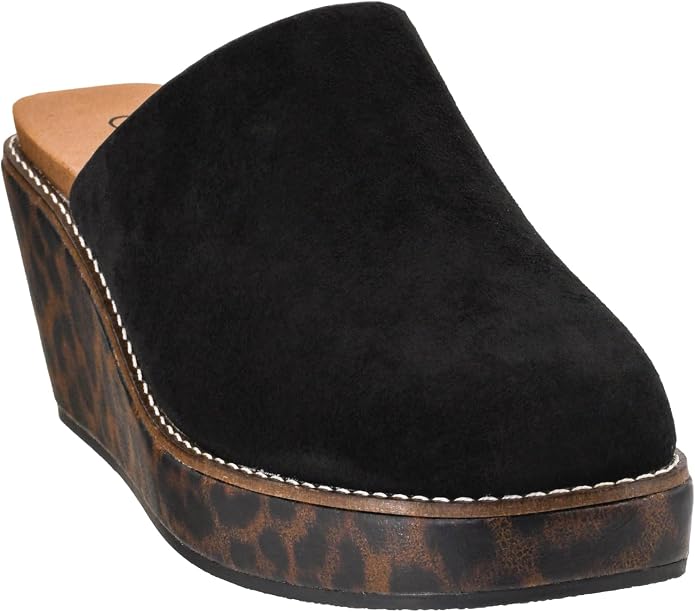 Corkys Maybe Later Wedge in Black