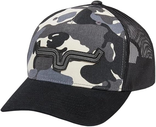 Kimes Ranch Roped LP Trucker Cap in Camo