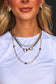West & Co. Mixed Metal Multi-Layer Necklace with Faux Navajo Pearls & Bit Pendant