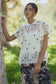 Davi & Dani Plus Polka Dot Flutter Sleeve Babydoll Top