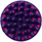 Tough1 Great Grips Cone Curry with Handle in Purple & Pink