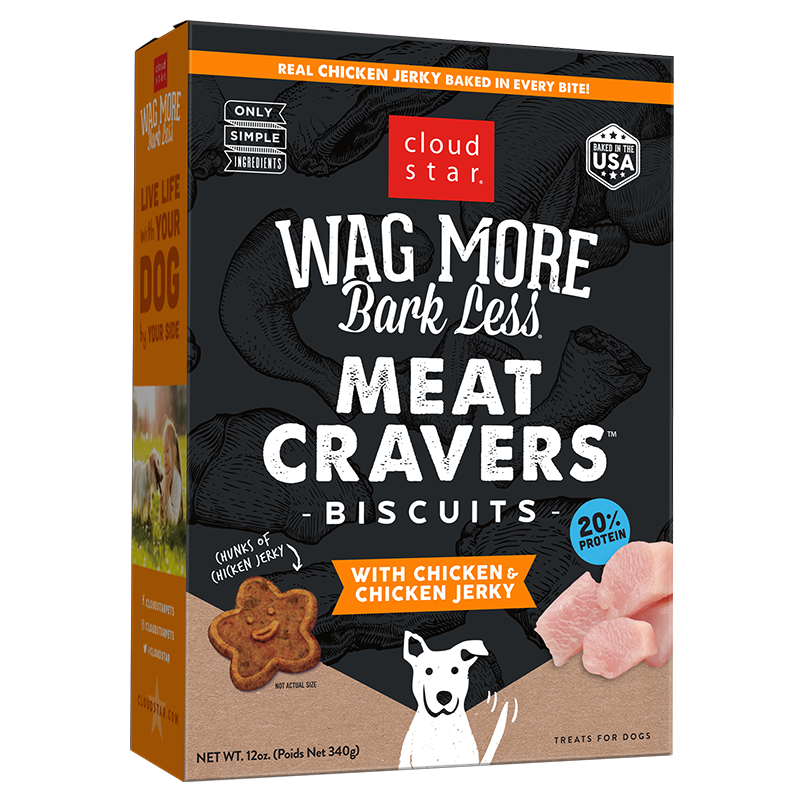 Wag More Bark Less Meat Cravers Crunchy Dog Treats-Chicken