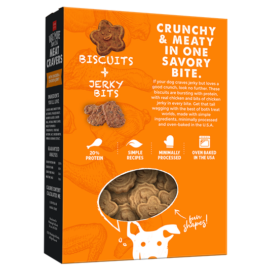Wag More Bark Less Meat Cravers Crunchy Dog Treats-Chicken