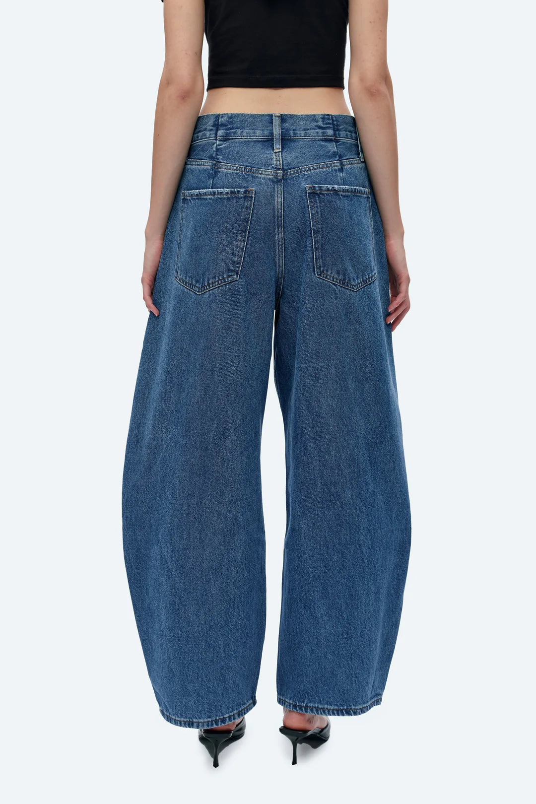 Bayeas Katia Tailored Barrel Leg Denim Jeans