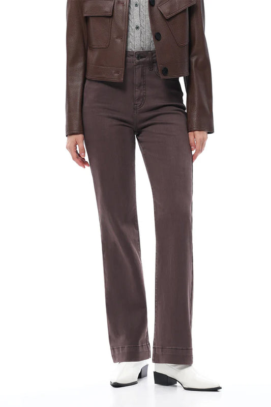 Bayeas Super High Rise Bootcut Pants in Chocolate