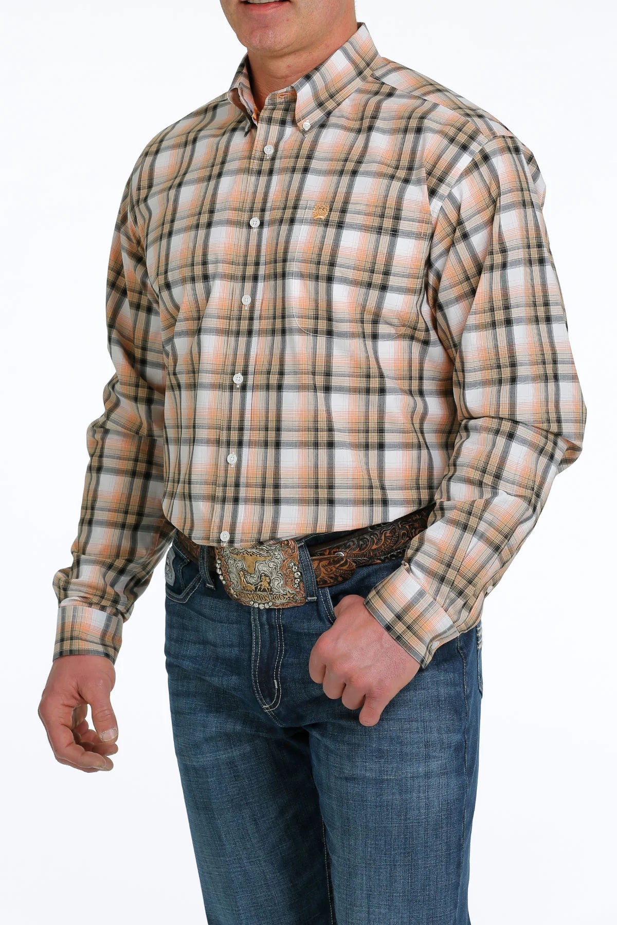 Cinch Men’s Plaid Button-Down Shirt