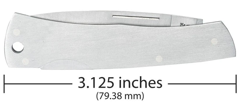 Case Brushed Stainless Steel Executive Lockback with Lanyard Hole