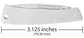Case Brushed Stainless Steel Executive Lockback with Lanyard Hole