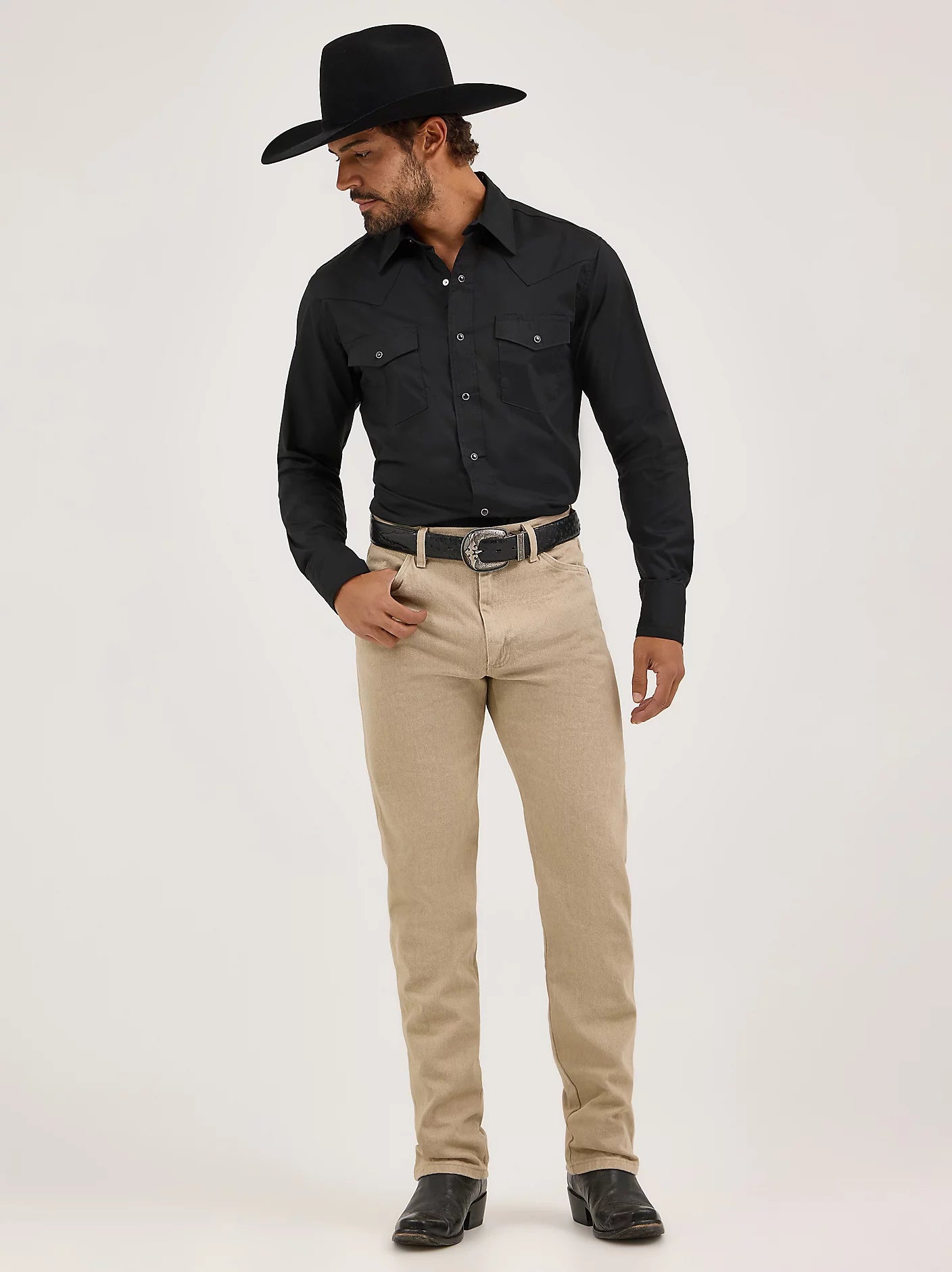 Wrangler Black Western Snap Shirt Wrangler Black Western Snap Shirt