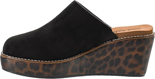 Corkys Maybe Later Wedge in Black