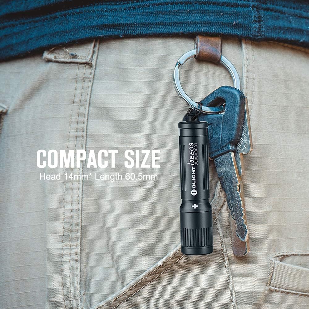 Olight i3E EOS Keychain Flashlight in Black
