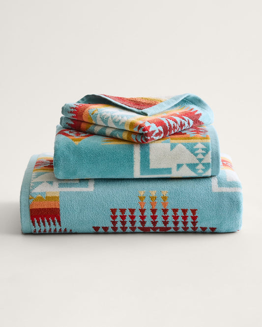 Pendleton Aqua Chief Joseph Towel Collection