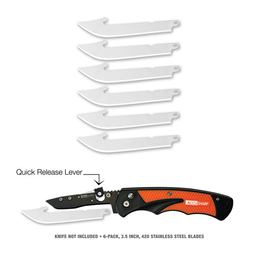 AccuSharp 3.5″ Replacement Blades for the Replaceable Blade Razor Knife