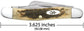 Case Peach Seed Jig Amber Bone Carbon Steel Medium Stockman with Spey Blade