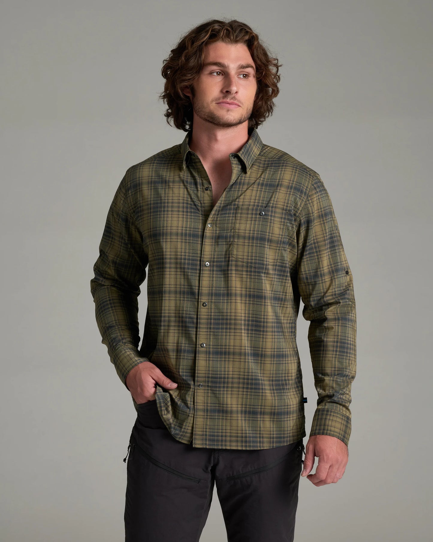 Kuhl Response Long Sleeve Shirt in Olive Night
