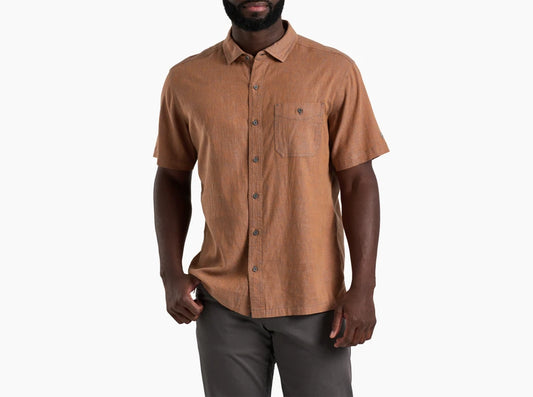 Kuhl Getaway Short Sleeve Shirt in Patina Orange