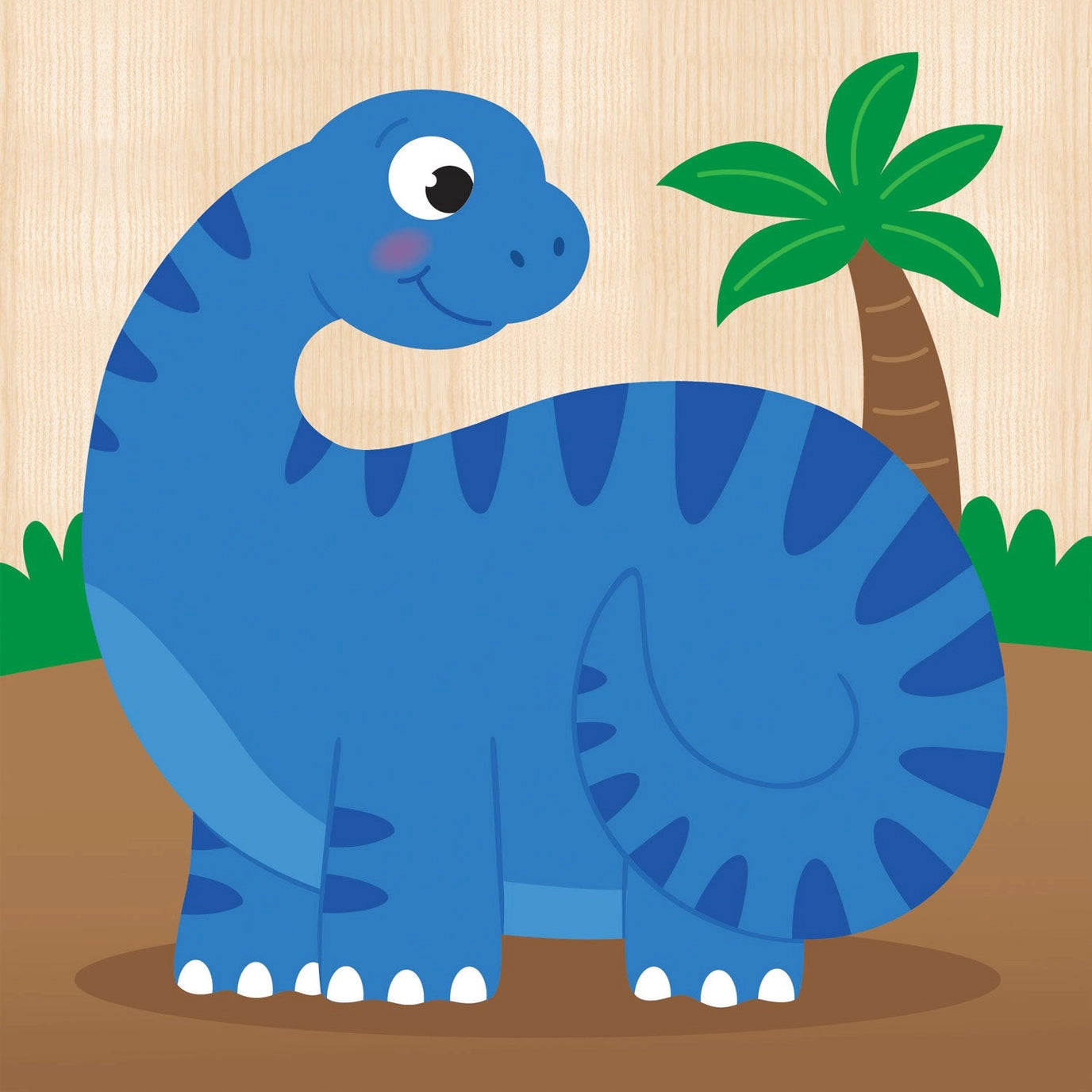 Chunky Wood Dinosaur Puzzles