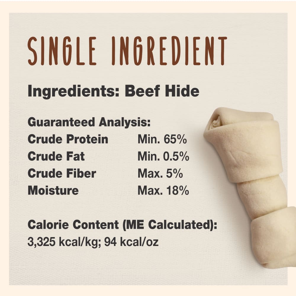 Cadet Premium Grade Beef Hide Knotted Bone