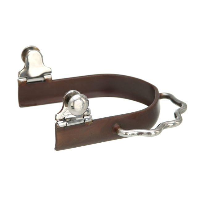 Tough1 Ladies Antique Brown Sidewinder Bumper Spurs