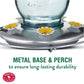 Perky-Pet Antique Blue Mason Jar Hummingbird Feeder