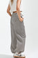 Elastic Waist Vintage Washed Stripe Pants in Latte