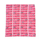 Pink "Howdy" Throw Blanket