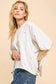 Women's Curvy Heather Cream Pearl Top