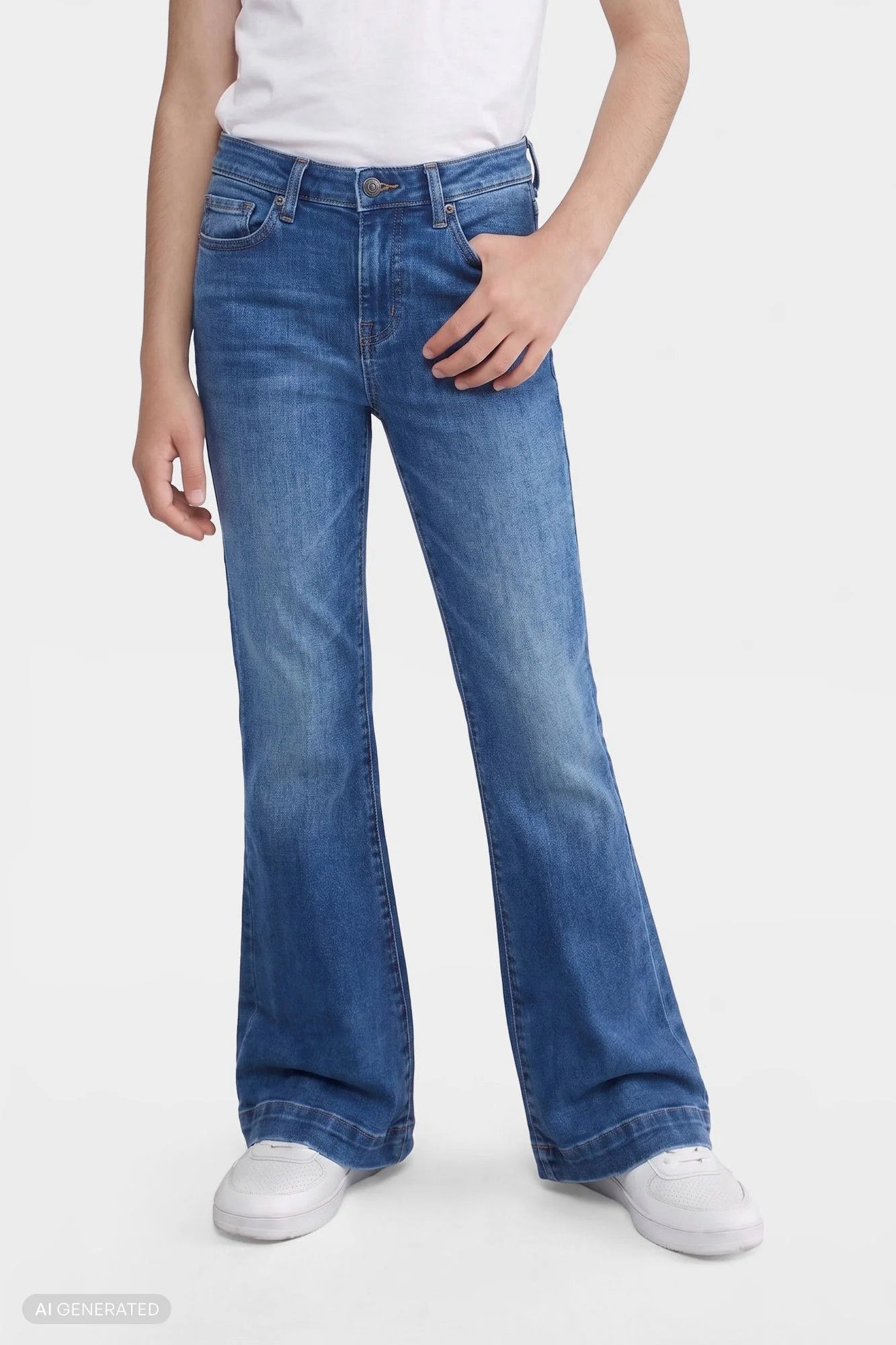 MINI DOJO in Slim illusion Jean in Moonwater