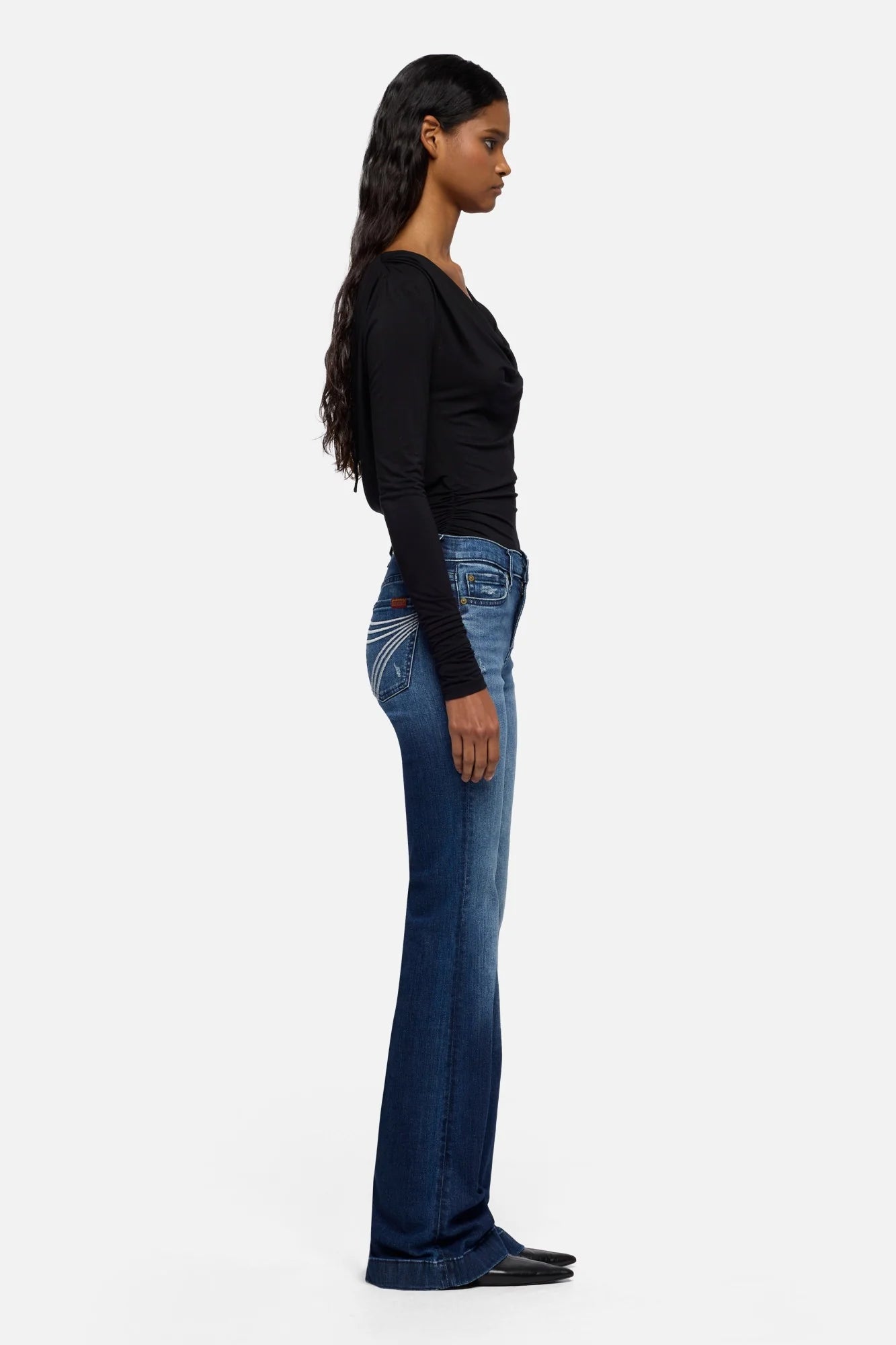 7 for all mankind Dojo Jean in Lake Blue