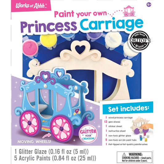 Wooden Princess Carriage Painting Set