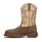 Thorogood Waterproof 11″ Crazy Horse/Rawhide Nano Square Toe Western Work Boot
