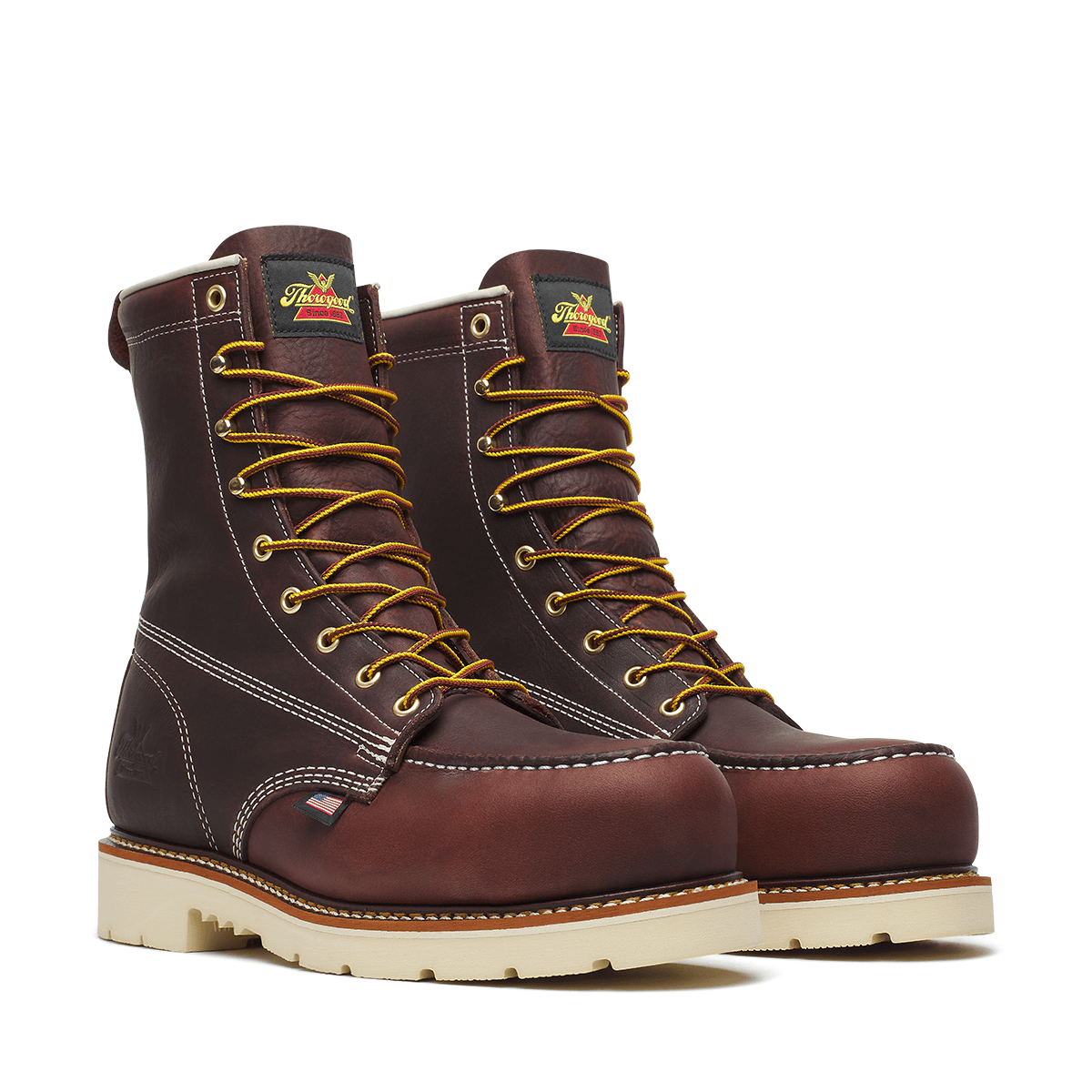 Thorogood American Legacy – 8″ Black Walnut Nano Moc Toe MAXWear Boot