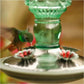 Perky-Pet Green Antique Glass Bottle Hummingbird Feeder