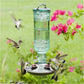 Perky-Pet Green Antique Glass Bottle Hummingbird Feeder